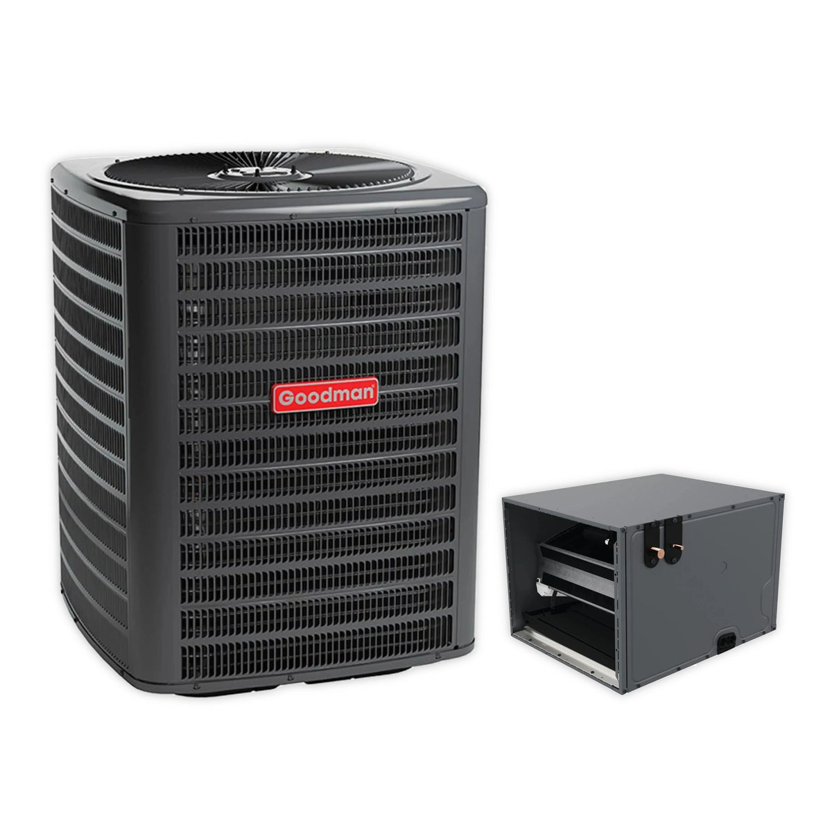 Goodman 4 Ton 13.8 SEER2 R-32 Central Air Conditioner and Evaporator Coil