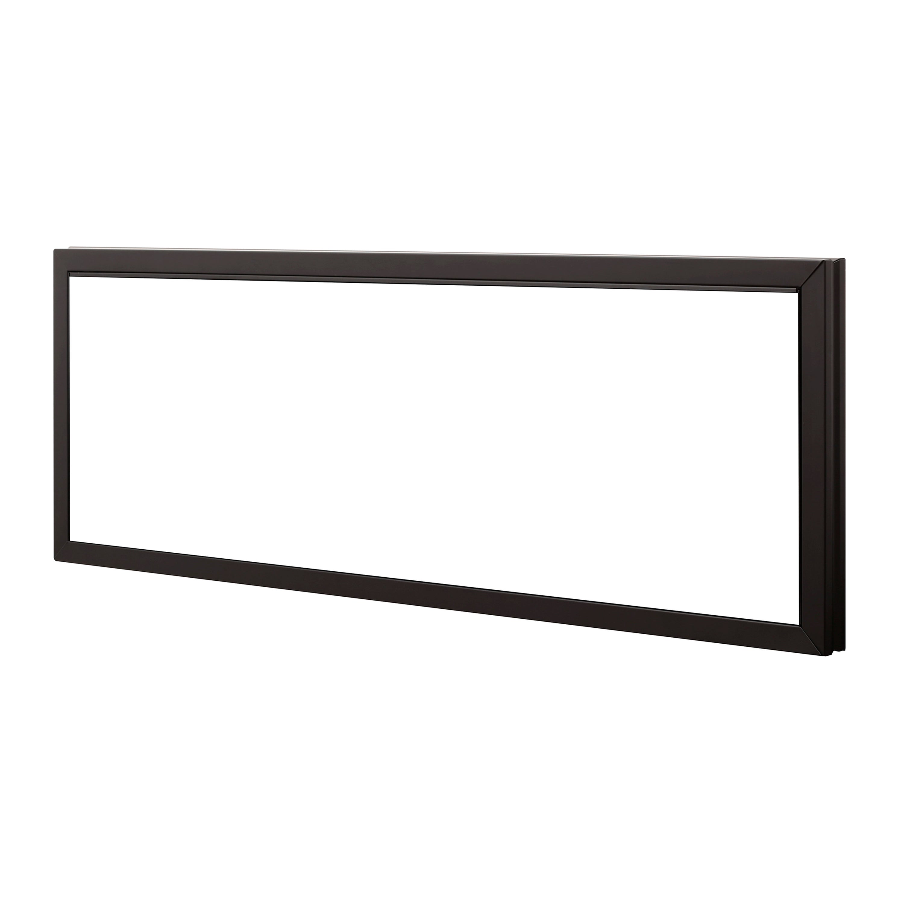 Rectangular fireplace trim surround frame with dark bronze finish