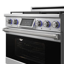 Thor Kitchen 36-Inch Professional Dual Fuel Range with Liquid Propane Gas 5 Burners Cooktop and 6.0 Cu. Ft. Electric Convection Oven in Stainless Steel (XRD36ELP)