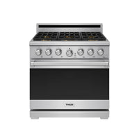 Thor Kitchen 36-Inch Professional Liquid Propane Gas Range with 6.0 Cu. Ft. Oven and 6 Cooktop Burners in Stainless Steel (XRG36ELP)