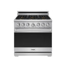 Thor Kitchen 36-Inch Professional Liquid Propane Gas Range with 6.0 Cu. Ft. Oven and 6 Cooktop Burners in Stainless Steel (XRG36ELP)