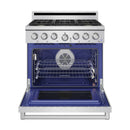 Thor Kitchen 36-Inch Professional Natural Gas Range with 6.0 Cu. Ft. Oven and 6 Cooktop Burners in Stainless Steel (XRG36E)