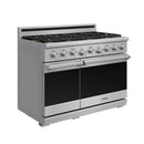 Thor Kitchen 48-Inch Professional Liquid Propane Gas Range with 7.6 Cu. Ft. Oven and 6 Cooktop Burners in Stainless Steel (XRG48ELP)