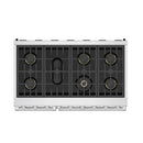Thor Kitchen 48-Inch Professional Natural Gas Range with 7.6 Cu. Ft. Oven and 6 Cooktop Burners in Stainless Steel (XRG48E)