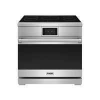 Thor Kitchen 36-Inch Professional Induction Range with 6.0 Cu. Ft. Oven and 5 Cooking Zones in Stainless Steel (XRI36E)