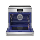Thor Kitchen 36-Inch Professional Induction Range with 6.0 Cu. Ft. Oven and 5 Cooking Zones in Stainless Steel (XRI36E)