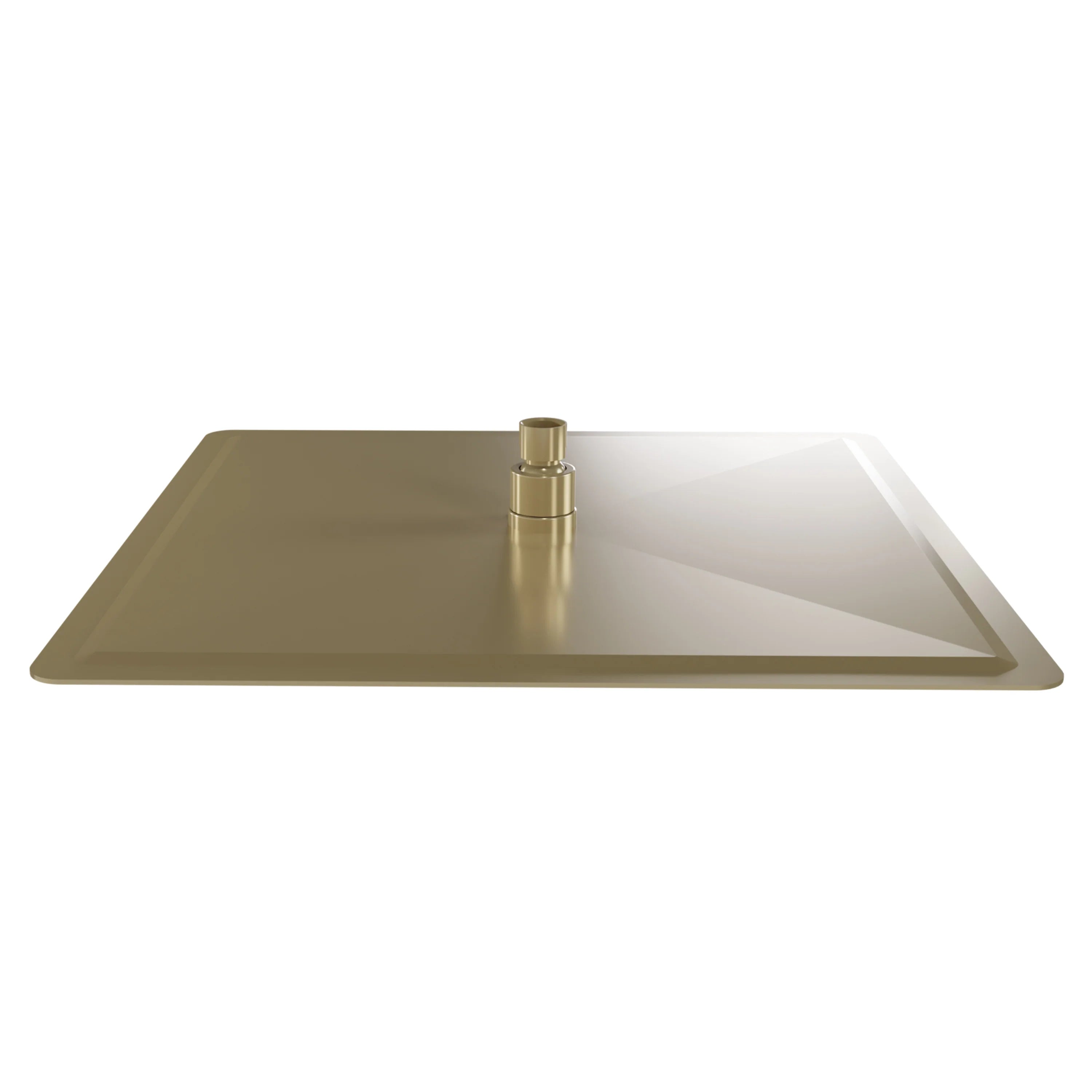 Champagne bronze shower head base with short cylindrical pipe connector