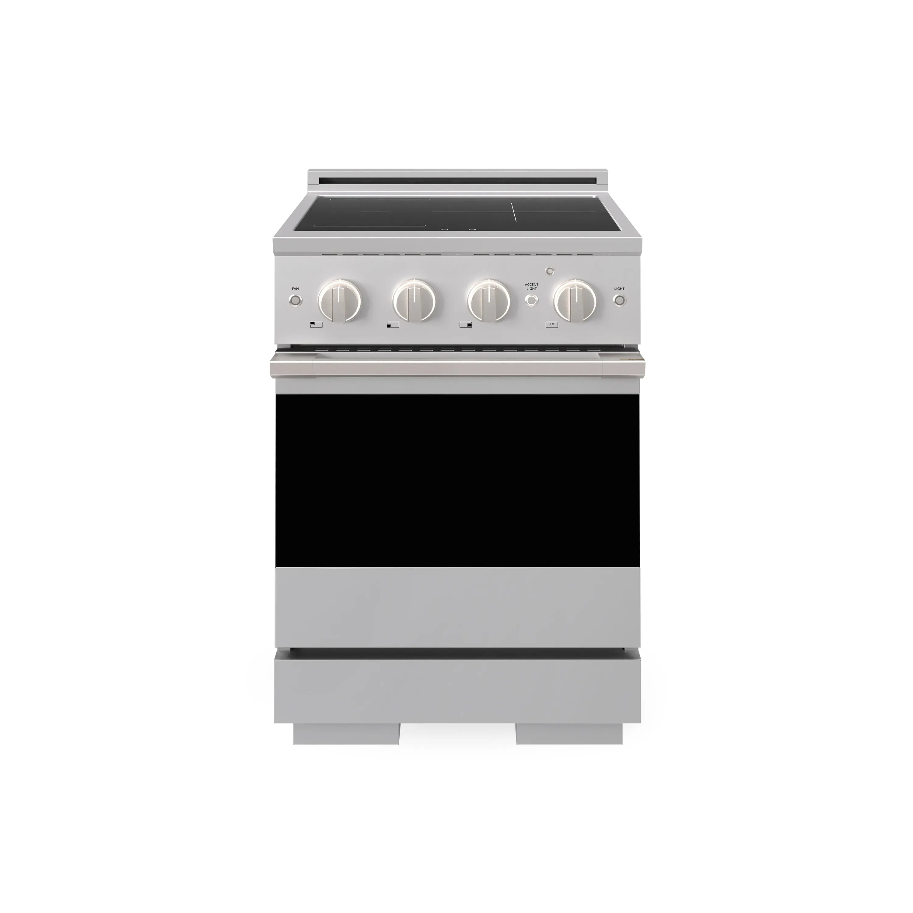 ZLINE 24-Inch 3.2 cu. ft. Marino Induction Range with 3 Element Cooktop and Electric Convection Oven in Satin Stainless Steel (MINRS-24)