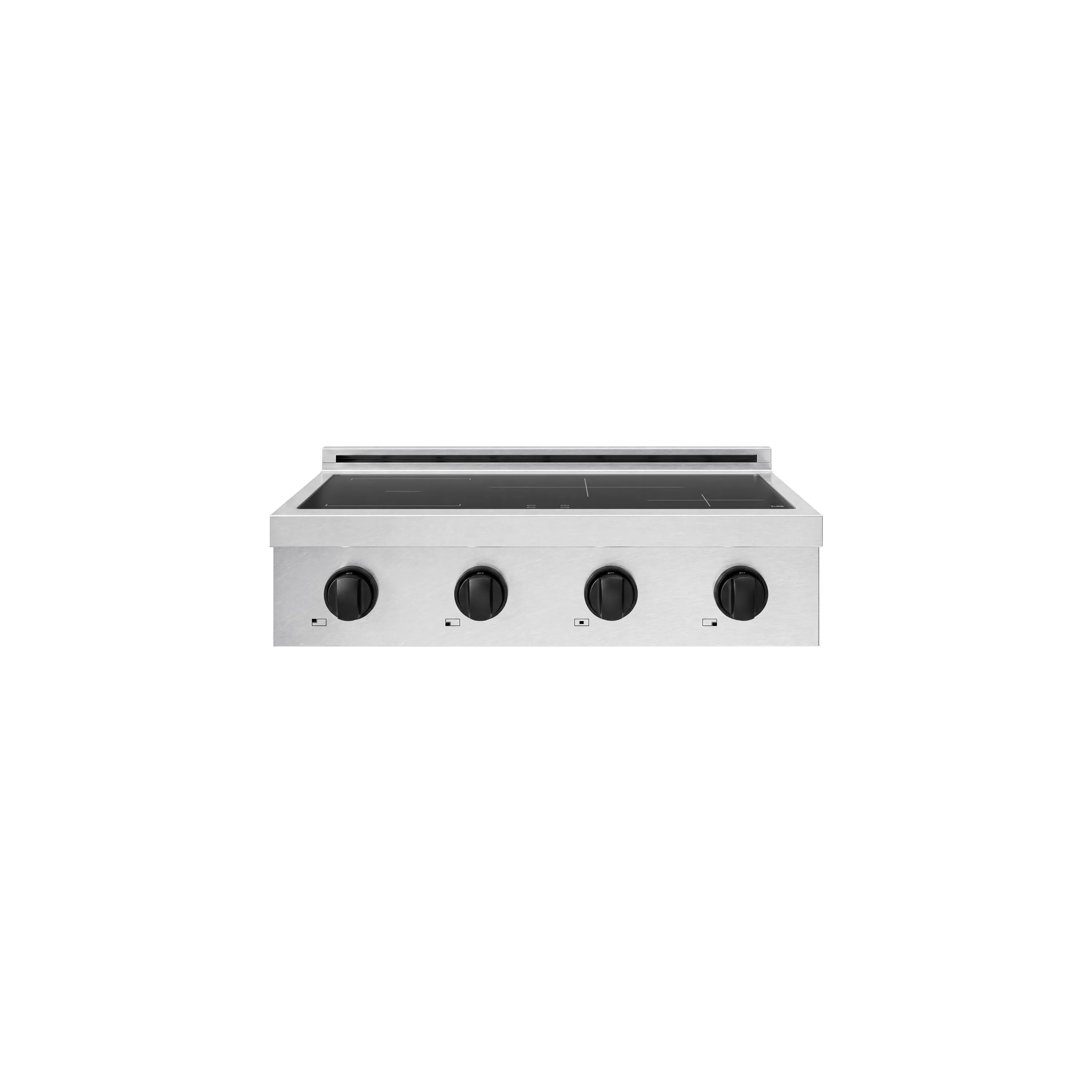 ZLINE Autograph Edition 30-Inch Paramount Induction Rangetop with 4 Element Cooktop in Satin Stainless Steel and Matte Black Accents (SINRTSZ-30-MB)