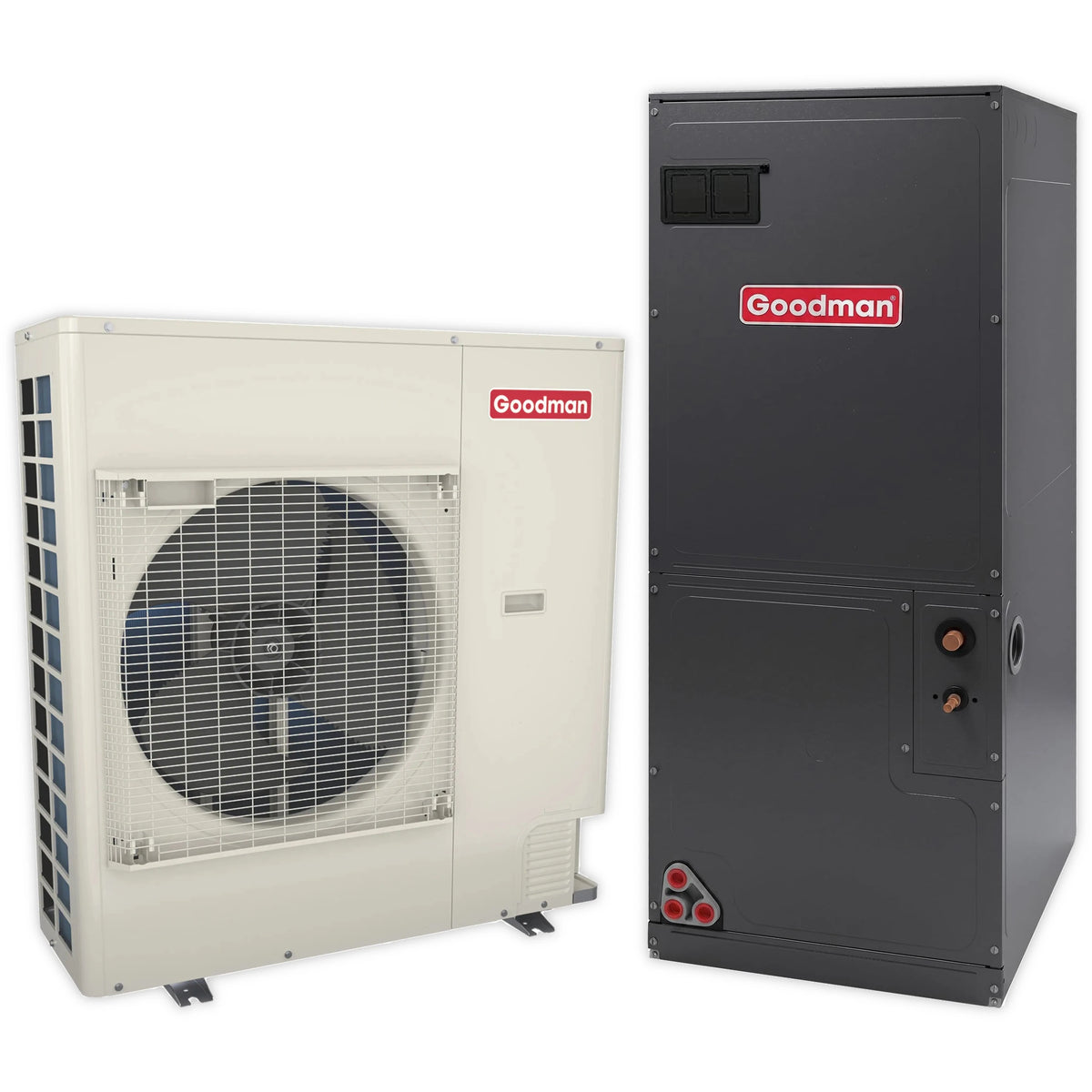 Goodman 4 Ton 17 SEER2 R-32 Heat Pump and Multi-Position Variable-Speed Air Handler