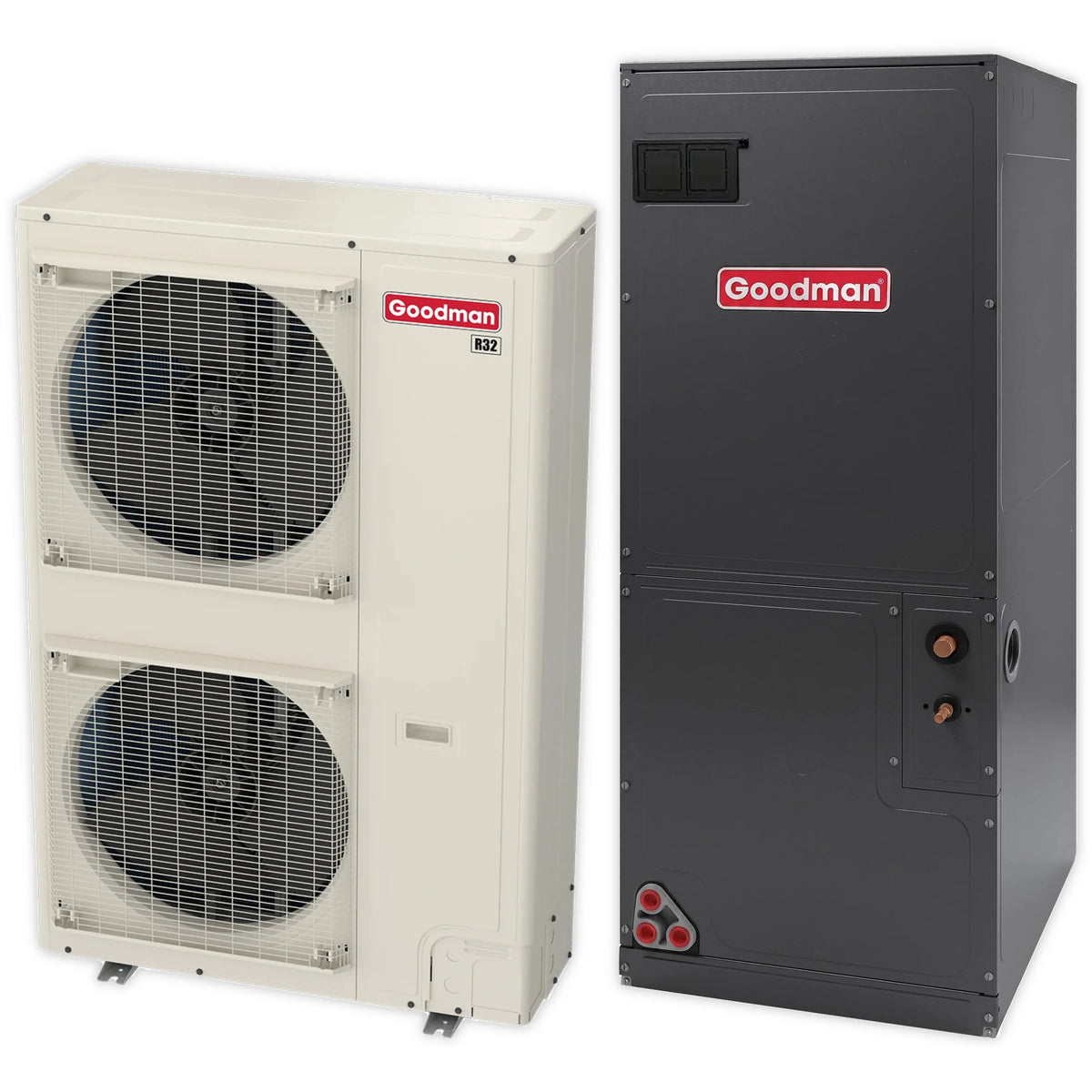 Goodman 5 Ton 18 SEER2 R-32 Heat Pump and Multi-Position Variable-Speed Air Handler