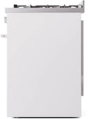 ILVE Professional Plus II 30-Inch Freestanding Natural Gas Dual Fuel Range with 5 Sealed Burner in White (UP30WMPWH)