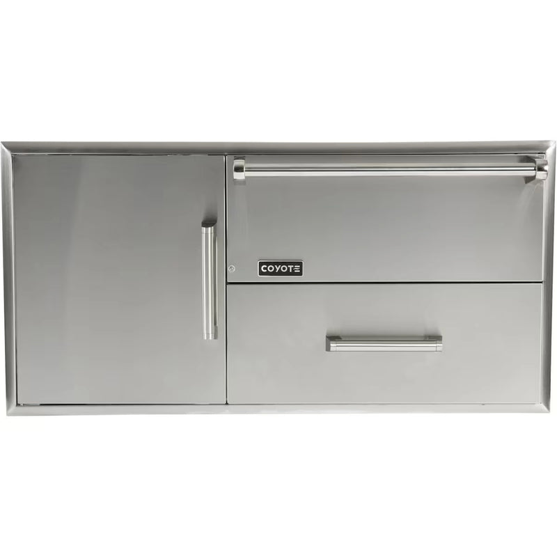 Coyote 42-Inch Access Door And Drawer Combo With Warming Drawer (CCD-WD)