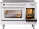 ILVE Professional Plus II 48-Inch Induction Range in White (UPI486WMPWH)