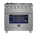 Forno Massimo 36-Inch Gas Range in Stainless Steel (FFSGS6239-36)