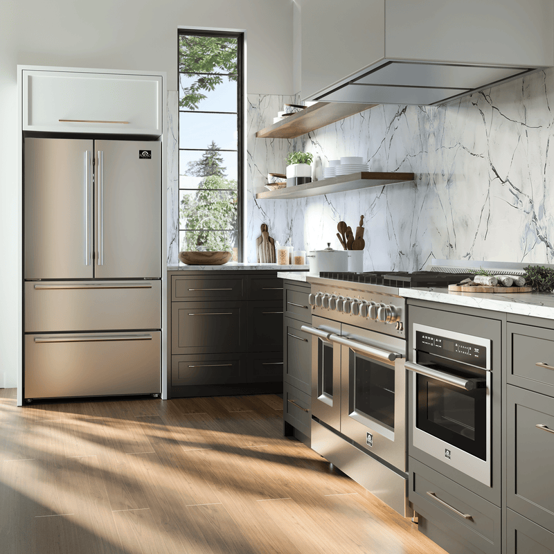 Kitchen with stainless steel appliances — Builder's Bootcamp blog