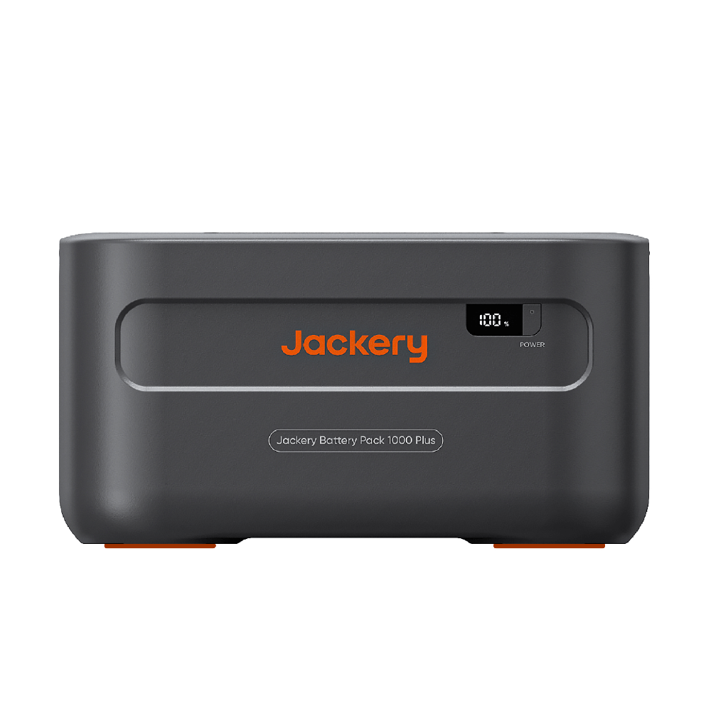 Jackery Expansion battery pack, black with front display and logo