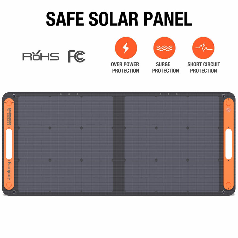 Jackery SolarSaga 100W Solar Panel (SP100BKH-07)