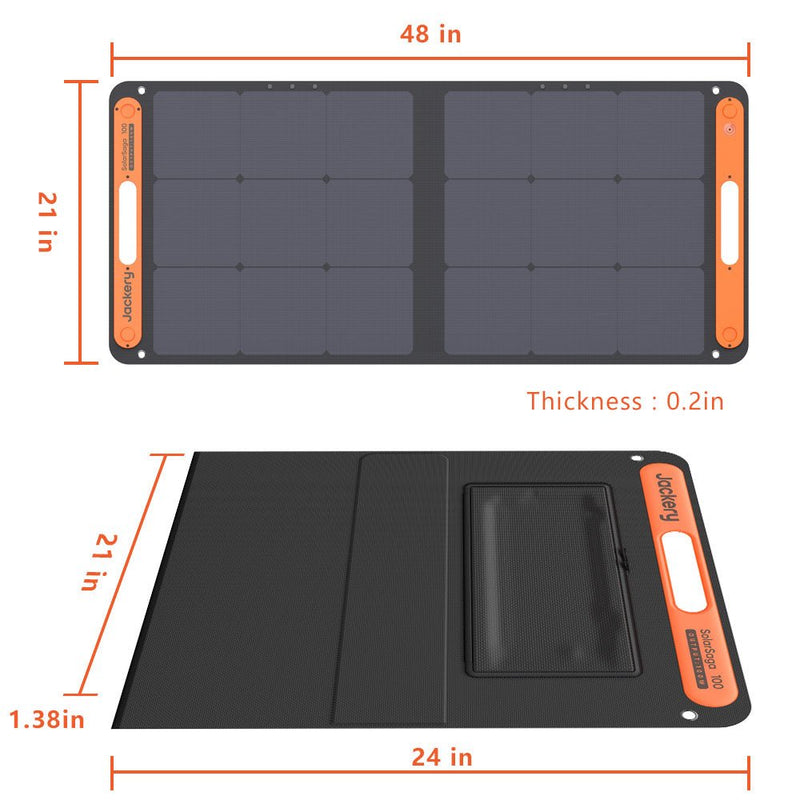Jackery SolarSaga 100W Solar Panel (SP100BKH-07)