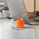 Jackery 102W GaN 3-Port Fast Charger, Dual 100W USB-C & 18W USB-A Ports, Quick Charging with PD3.0, PPS, QC4.0, Compatible with Jackery Explorer 100Plus/240v2/300Plus