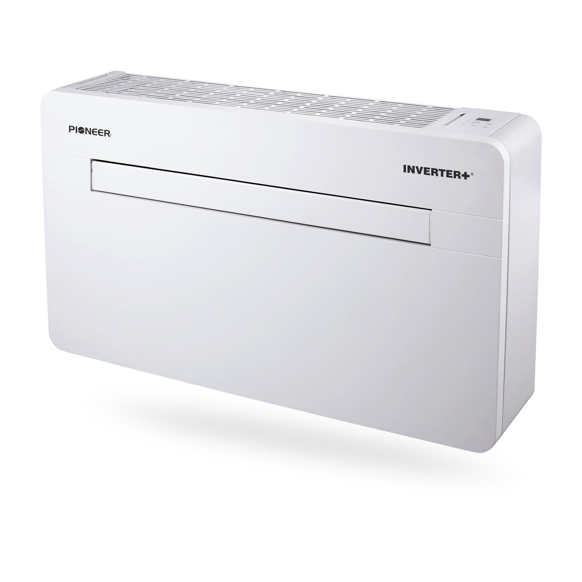 Pioneer 12,000 BTU All-in-One Console Inverter Heat Pump, Through-the-Wall Monoblock Packaged Unit with No Outdoor Condenser, 230V (PYM012GZUI16RD)
