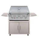 TrueFlame 32-Inch 4 Burners Natural Gas Freestanding Grill in Stainless Steel (AP2-TFE32-NG)