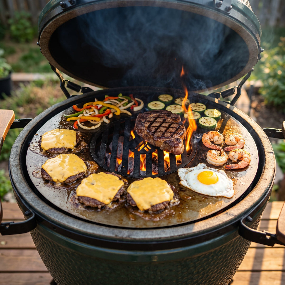 Arteflame Flat Top Griddle Grill For Green Egg