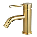 Kingston Brass Concord One-Handle Single-Hole Bathroom Faucet with Push Pop-Up Drain, Polished Brass (LS8222DL)