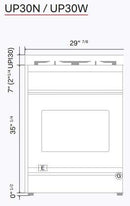 ILVE Nostalgie II 30-Inch Dual Fuel Freestanding Range in Custom RAL with Bronze Trim (UP30NMPRAB)