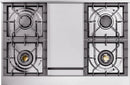 ILVE Professional Plus II 40-Inch Freestanding Natural Gas Dual Fuel Range with 6 Sealed Burner in Matte Graphite (UPD40FWMPMG)