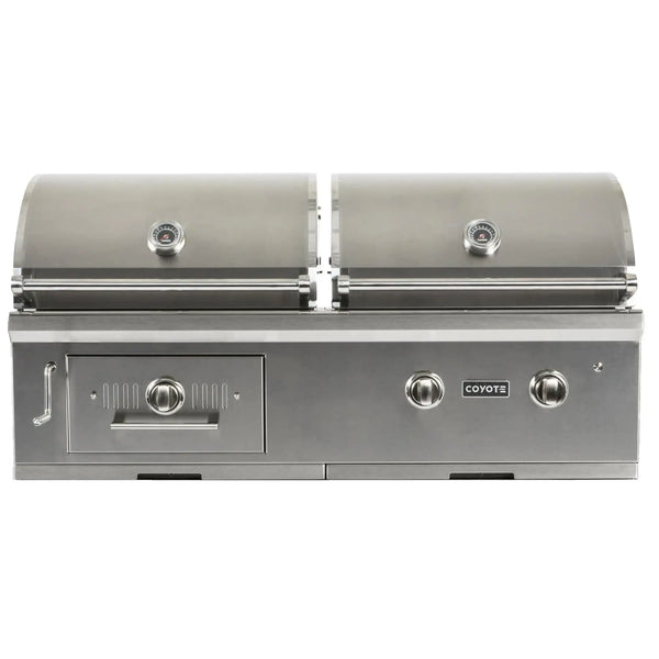 Coyote Centaur 50-Inch Built-In Natural Gas/Charcoal Dual Fuel Grill (C1HY50NG)