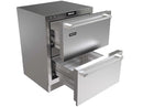 Perlick 24-Inch ADA Undercounter Freezer Drawers with 3.8 Cu. Ft. Capacity, RAPIDCOOL Technology in Panel Ready Stainless Steel (G5FD24SA)