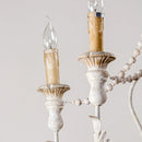 Parrot Uncle Billiter 6-Light Wood White Chandelier (BB8817-6110V)