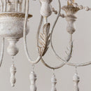 Parrot Uncle Billiter 6-Light Wood White Chandelier (BB8817-6110V)