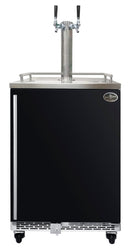 Beer Meister Premium Series Refrigerator Dual Tower With Black Door and Digital Temperature Control (BM1600BDWT)