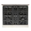Kucht 30-Inch Propane Gas Range in Stainless Steel with Blue Knob (KFX300/LP-B)