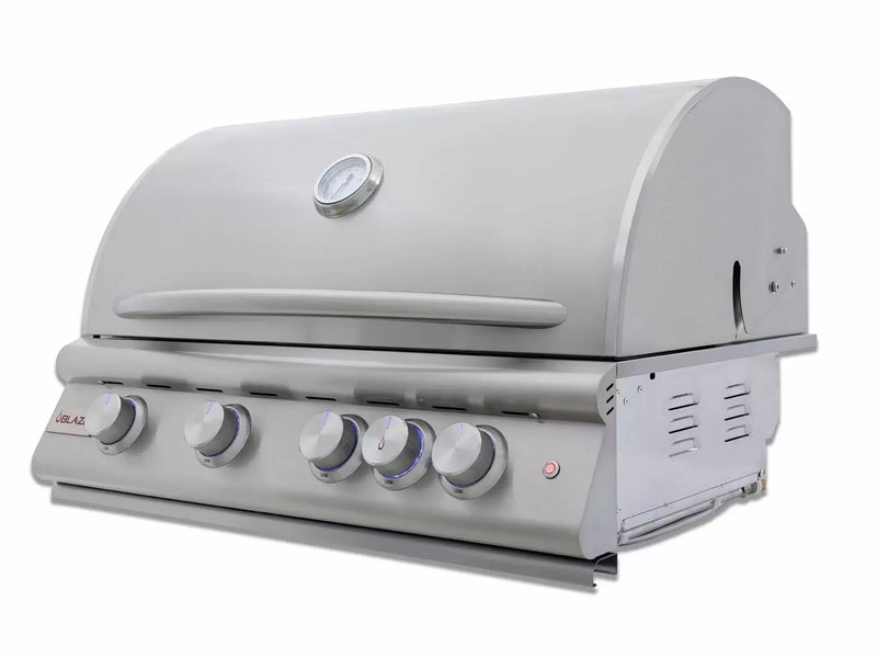 Blaze Premium LTE Marine Grade 32-Inch 4-Burner Built-In Gas Grill With Rear Infrared Burner and Lift-Assist Hood (BLZ-4LTE3MG-NG)