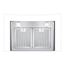 Cosmo 4-Piece Appliance Package - 30-Inch Single Oven Electric Range, Wall Mount Range Hood , Dishwasher and Refrigerator with Water Dispenser in Stainless Steel (COS-4PKG-644)