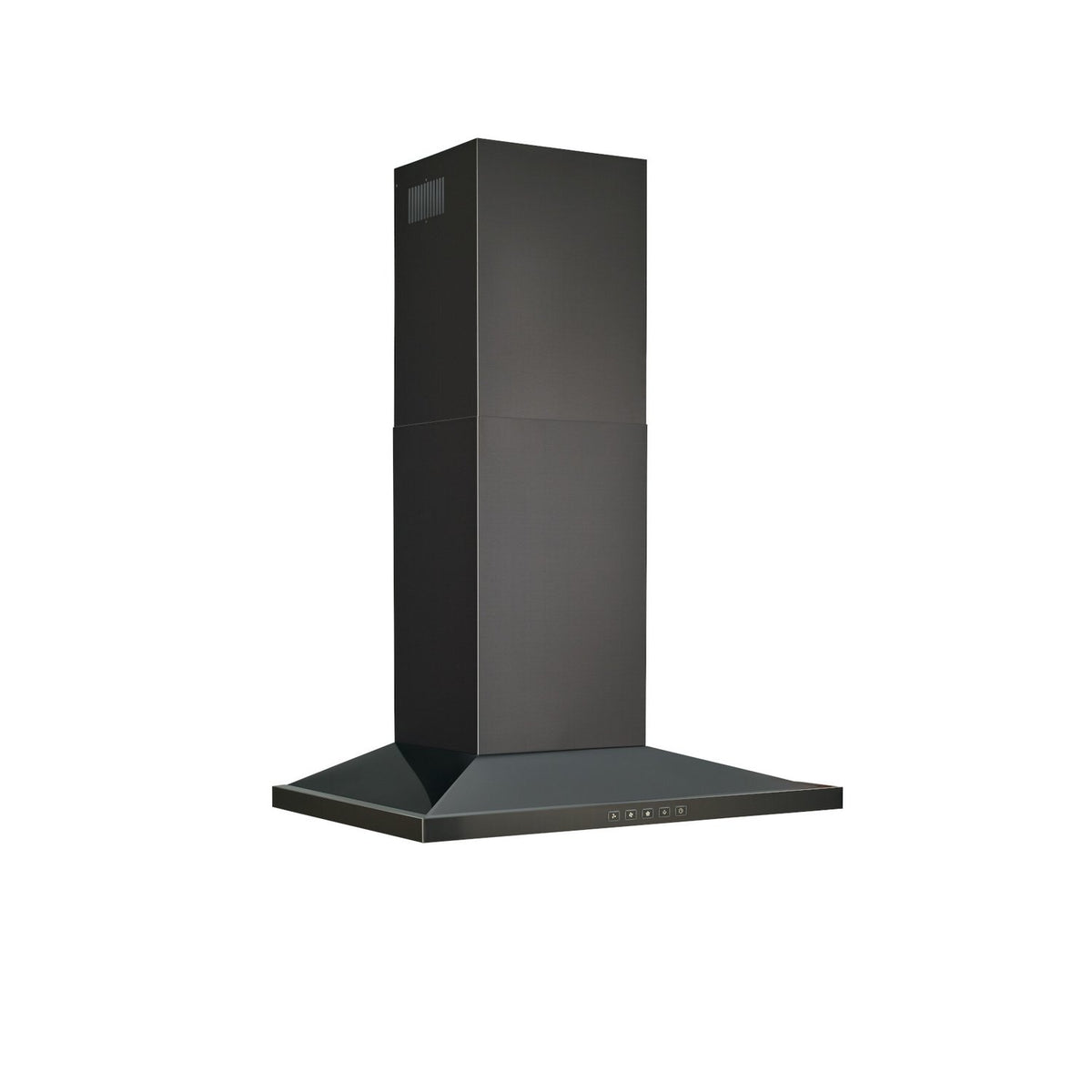 Broan-NuTone 30-Inch 450 CFM Convertible Low Profile Pyramidal Wall Mount Chimney Range Hood in Black Stainless Steel (BWS1304BLS)