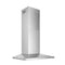 Broan-NuTone 30-Inch 450 CFM Convertible Low Profile Pyramidal Wall Mount Chimney Range Hood in Stainless Steel (BWS1304SS)