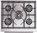 ILVE Professional Plus II 30-Inch Freestanding Natural Gas Dual Fuel Range with 5 Sealed Burners in Matte Graphite (UP30WMPMG)