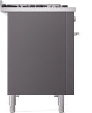 ILVE 48-Inch Professional Plus II Freestanding Propane Gas Dual Fuel Range with 8 Sealed Burner in Matte Graphite (UP48FWMPMGLP)
