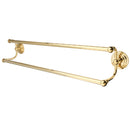 Kingston Brass Milano 24" Double Towel Bar, Polished Brass (BA2713PB)