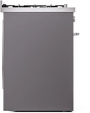 ILVE Professional Plus II 30-Inch Freestanding Natural Gas Dual Fuel Range with 5 Sealed Burners in Matte Graphite (UP30WMPMG)