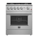 Forno Giovanni 30-inch Gas Range with 5 Gas Burners, 4.32 cu.ft. Convection Gas Oven with Temperature Gauge in Stainless Steel (FFSGS6274-30)