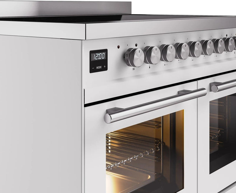 ILVE Professional Plus II 40-Inch Induction Range in White (UPDI406WMPWH)