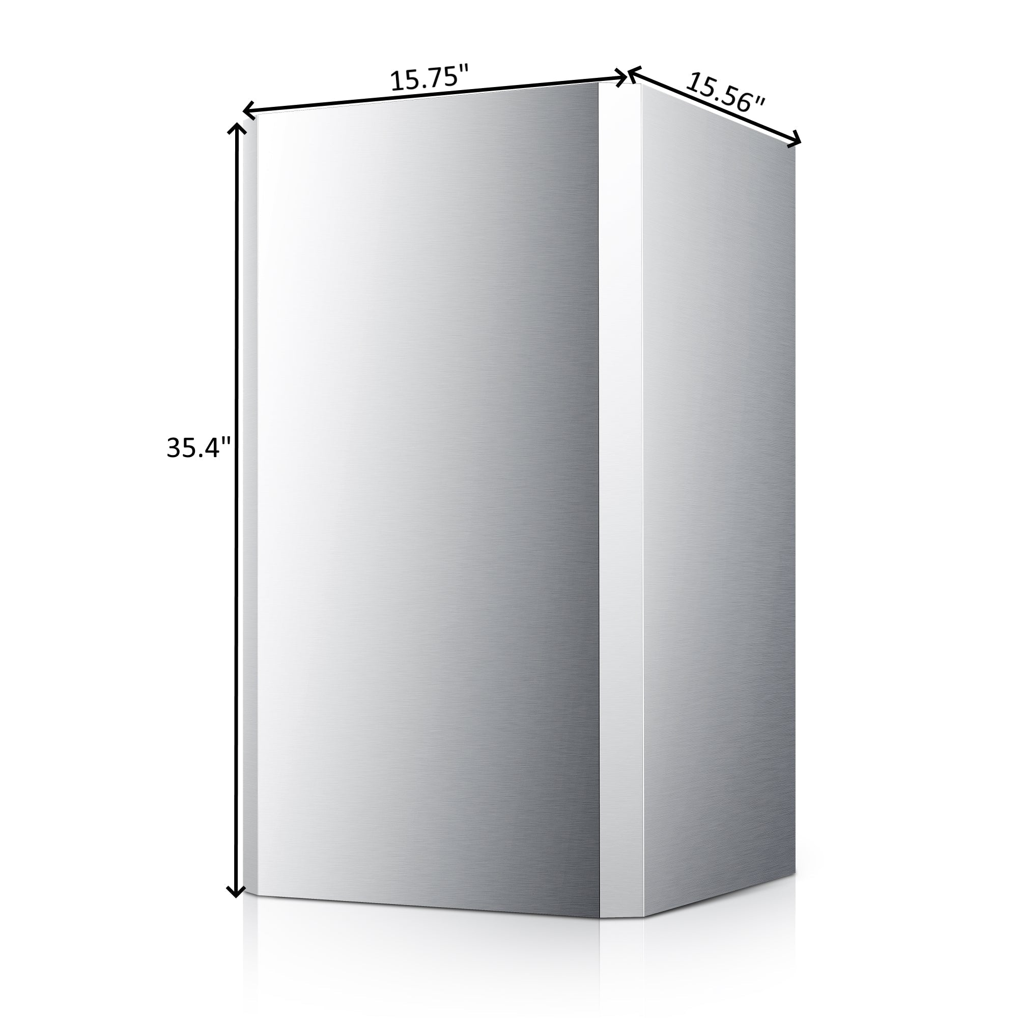 Stainless steel ceiling decorative chimney cover with taller height measurement