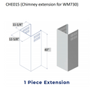 Hauslane Chimney Extension for WM-730 (CHE015)