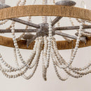 Parrot Uncle Chokio 6-Light Wood Bead Chandelier (8803-6110V)