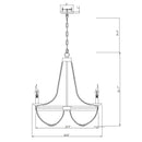 Parrot Uncle Chokio 6-Light Wood Bead Chandelier (8803-6110V)